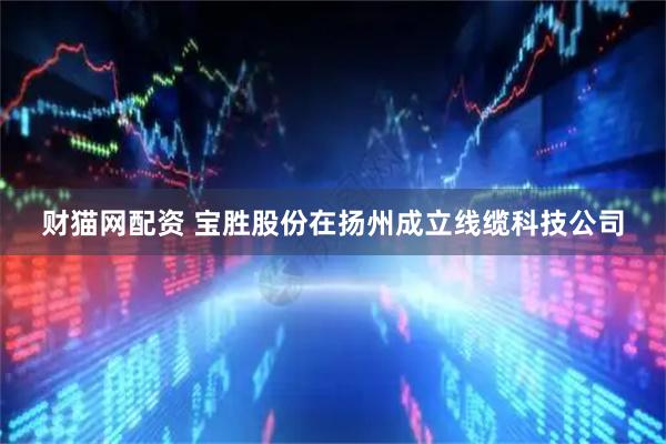 财猫网配资 宝胜股份在扬州成立线缆科技公司